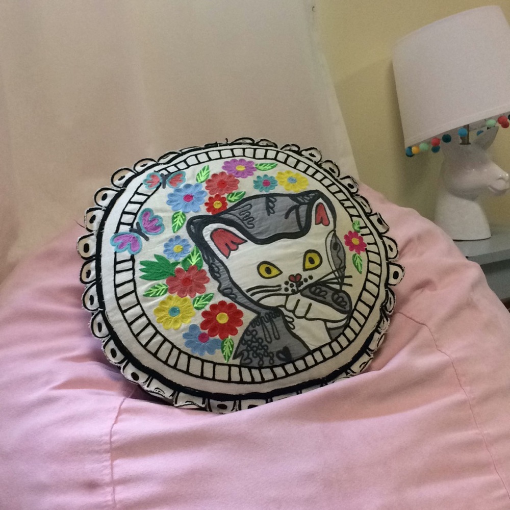 kids kitten pillow